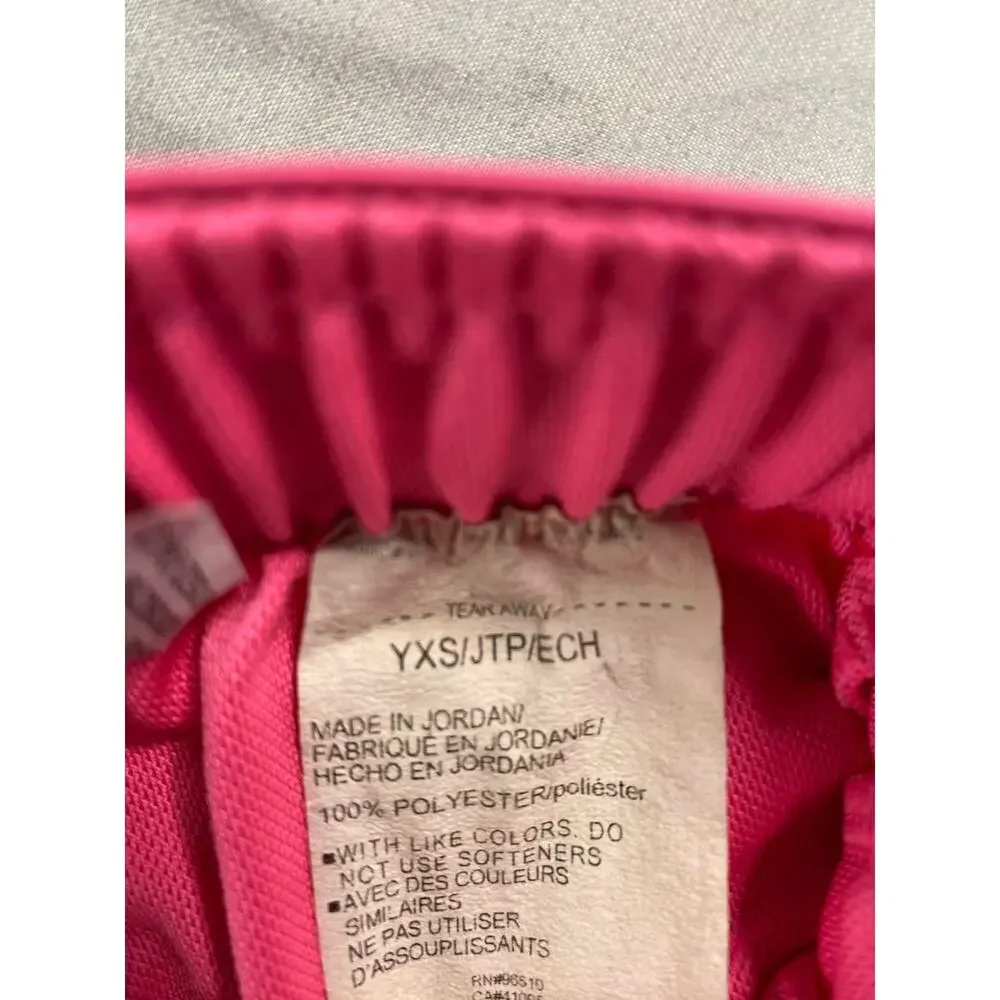 Under Armour Girls HeatGear Shorts Youth XS Pink Athletic Running Loose